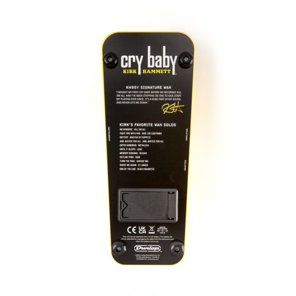 Dunlop Cry Baby KH95Y Kirk Hammett Cry Baby� Wah Yellow Sparkle Edition